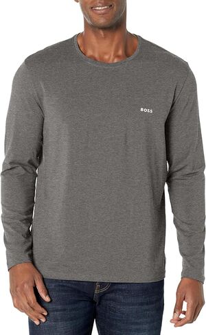 BOSS Men's Mix&Match Crewneck Cotton Lounge Long Sleeve T-Shirt in Kuwait