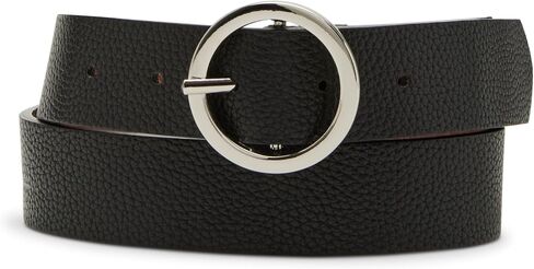 STEVE MADDEN womens Reversible Pant Belt, Black/Cognac in Saudi Arabia