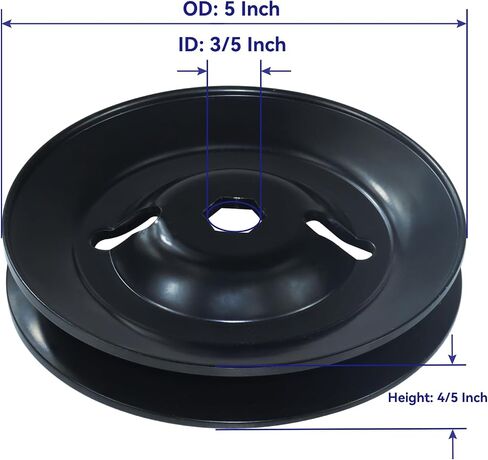 2 Pack GY21098 Spindle Assembly with GX20367 Pulley Replaces GY20454, AUC15811, GY20962, UC23728 for John Deere 102, 135, D100, D130, E100, E130, LA100, LA135, S100, S120, X105, X145 Tractors in Saudi Arabia