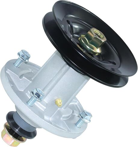 2 Pack GY21098 Spindle Assembly with GX20367 Pulley Replaces GY20454, AUC15811, GY20962, UC23728 for John Deere 102, 135, D100, D130, E100, E130, LA100, LA135, S100, S120, X105, X145 Tractors in Saudi Arabia
