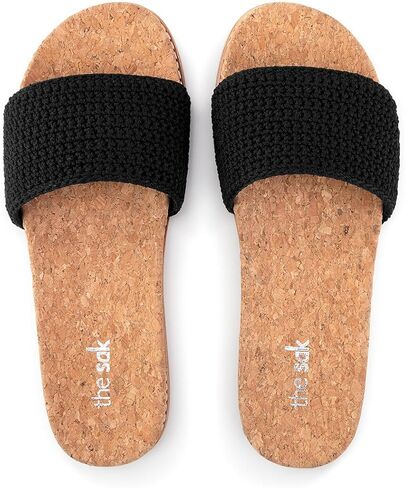 The Sak Women's Mendocino Slide Crochet, Slip On Sandals, Summer Open Toe Shoes in Kuwait