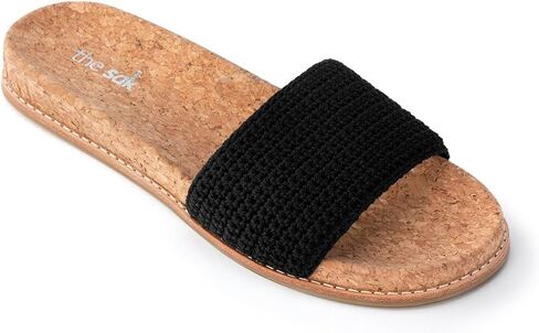 The Sak Women's Mendocino Slide Crochet, Slip On Sandals, Summer Open Toe Shoes in Kuwait