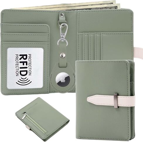 Passport Holder with Airtag for Women/Men,Airtag Passport Wallet for Travel,Cute Passport Holder Rfid Blocking,Travel Wallet for Cards Passport Cover Case in Saudi Arabia