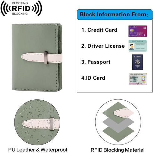 Passport Holder with Airtag for Women/Men,Airtag Passport Wallet for Travel,Cute Passport Holder Rfid Blocking,Travel Wallet for Cards Passport Cover Case in Saudi Arabia