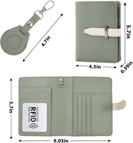 Passport Holder with Airtag for Women/Men,Airtag Passport Wallet for Travel,Cute Passport Holder Rfid Blocking,Travel Wallet for Cards Passport Cover Case in Saudi Arabia