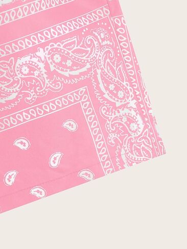 Boy's Paisley Shorts Boho Drawsring Casual Gym Beach Bandana Shorts Summer Shorts for Boys in Saudi Arabia