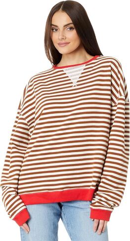 Free People Women's Classic Striped Crew in Saudi Arabia