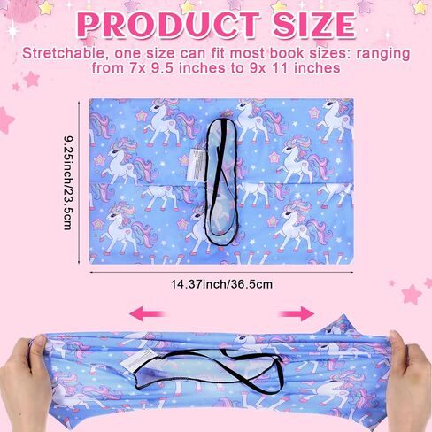 6 Pcs Stretchable Book Covers up to 9 x 11 Inches Nylon Fabric Jumbo Book Sleeves Washable Durable Reusable Cover Protector for Hardcover Textbooks Notebook(Balls) in Saudi Arabia
