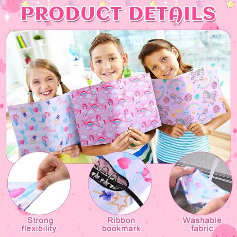 6 Pcs Stretchable Book Covers up to 9 x 11 Inches Nylon Fabric Jumbo Book Sleeves Washable Durable Reusable Cover Protector for Hardcover Textbooks Notebook(Balls) in Saudi Arabia