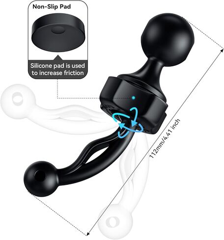 iGoevo Air Vent Clip for Car GPS Phone Mount Holder, Fit for Garmin 17mm/ 0.67in Ball Mounting, Fit for RAM Mounts 25mm/ 1inch/ B Size Socket Arm Ball Adapter in Kuwait