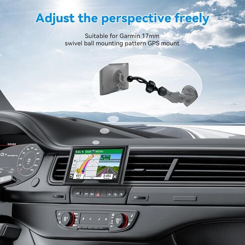 iGoevo Air Vent Clip for Car GPS Phone Mount Holder, Fit for Garmin 17mm/ 0.67in Ball Mounting, Fit for RAM Mounts 25mm/ 1inch/ B Size Socket Arm Ball Adapter in Kuwait