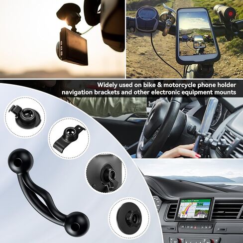 iGoevo Air Vent Clip for Car GPS Phone Mount Holder, Fit for Garmin 17mm/ 0.67in Ball Mounting, Fit for RAM Mounts 25mm/ 1inch/ B Size Socket Arm Ball Adapter in Kuwait