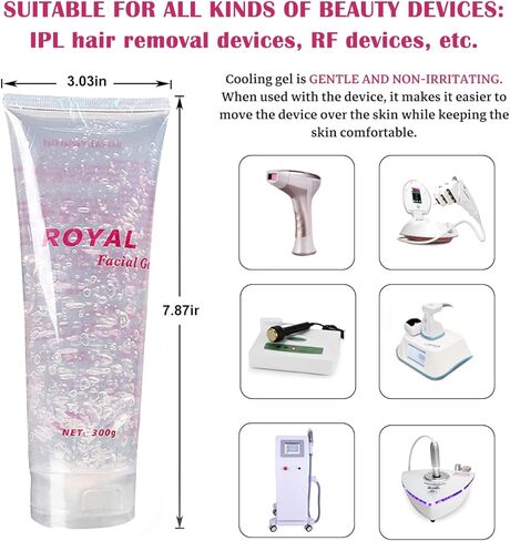 جل 300 مل لجهاز الوجه يستخدم مع جهاز العناية ببشرة الوجه والجسم بترددات الراديو in Kuwait