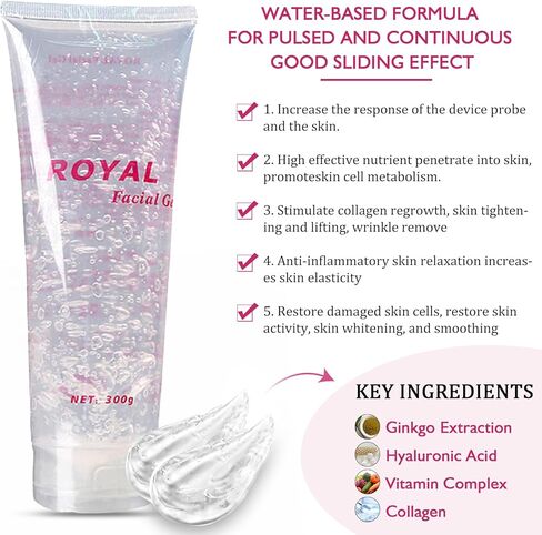 جل 300 مل لجهاز الوجه يستخدم مع جهاز العناية ببشرة الوجه والجسم بترددات الراديو in Kuwait