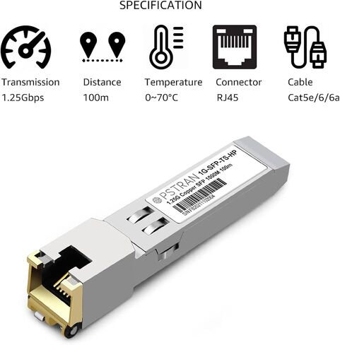 OPSTRAN 1000BASE-T SFP to RJ-45 Copper Transceiver Module for Palo Alto Networks PAN-SFP-CG 100m Cat5e/6 in Kuwait