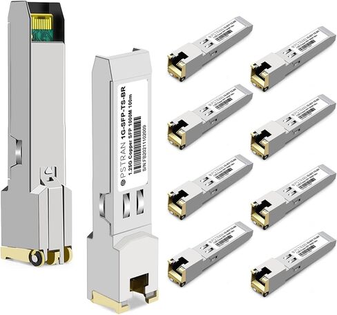 وحدة ارسال واستقبال 1000BASE-T SFP الى RJ-45 نحاسية لشبكات بالو التو بانسف-سي جي 100 متر Cat5e/6 من اوبستران in Kuwait