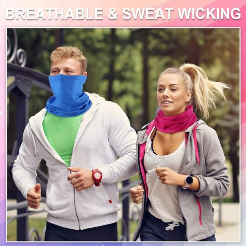 60 Pcs Neck Gaiter Bulk for Men Women Balaclava Face Mask Coverings Seamless Headwear Bandana UV Protection Neck Scarf in Kuwait