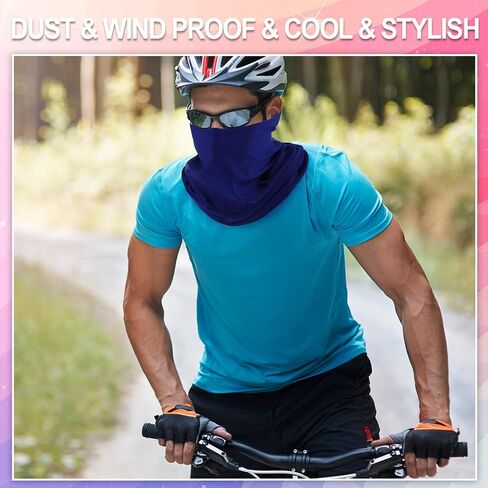 60 Pcs Neck Gaiter Bulk for Men Women Balaclava Face Mask Coverings Seamless Headwear Bandana UV Protection Neck Scarf in Kuwait