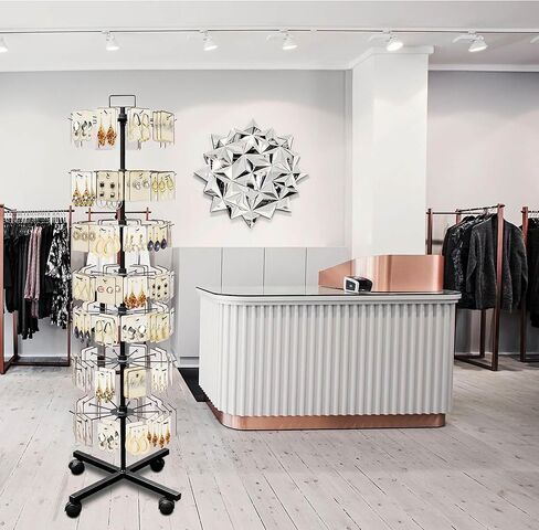 رف عرض دوار 7 طبقات، رف عرض دوار للمجوهرات والقبعات والألعاب، ارتفاع قابل للتعديل، أقصى ارتفاع 67 بوصة in Kuwait