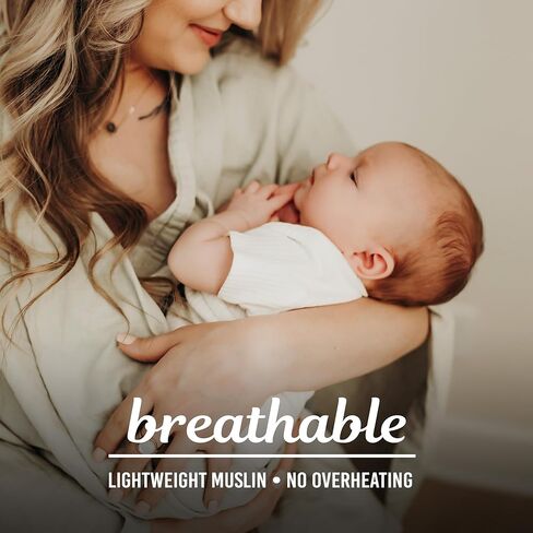 غطاء رضاعة Indi by Kishu Baby GOTS من الموسلين العضوي للأمهات المرضعات - وشاح وشال للرضاعة معتمد من التجارة العادلة (حكيم) in Kuwait