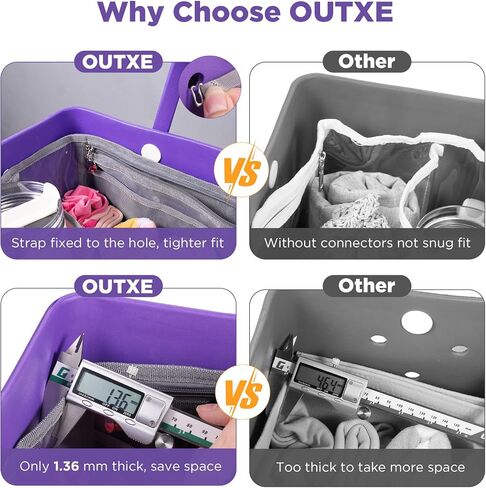 OUTXE Bogg Bag Organizer Accessories Inserts Compatible with X Large Bogg Bag, Lightweight Mesh Insert Divider Pouch for Original XL Bogg Bag, Organizing Large Bogg Bag and Divide Space in Saudi Arabia