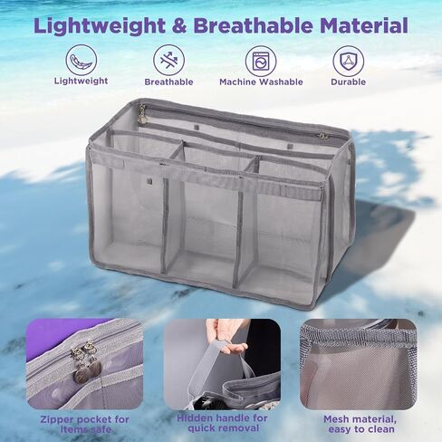 OUTXE Bogg Bag Organizer Accessories Inserts Compatible with X Large Bogg Bag, Lightweight Mesh Insert Divider Pouch for Original XL Bogg Bag, Organizing Large Bogg Bag and Divide Space in Saudi Arabia