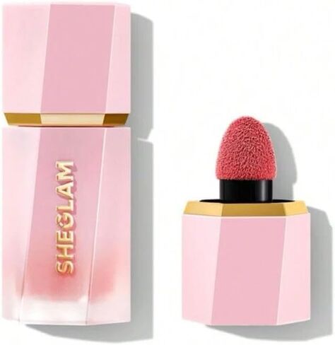 SHEGLAM Makeup - Color Bloom Liquid Blush Matte Finish - Long-wearing Waterproof Gel-Cream Blush with Sponge Tip Applicator (Cutie Pie) in Saudi Arabia