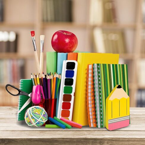 الحوت 2PCS قلم رصاص على شكل الخشب الدفتين العودة إلى المدرسة الخشب الدفتين قلم رصاص أصفر كتاب خشبي يقف لطيف غير زلق سدادات الكتب للكتب الثقيلة مكتب المنزل مكتبة المدرسة المطبخ in Saudi Arabia