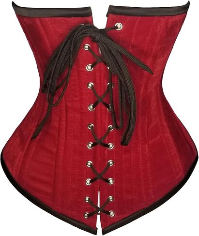 luvsecretlingerie Heavy Duty 26 Double Steel Boned Waist Training Velvet Underbust Tight Shaper Corset #8023-VE in Kuwait