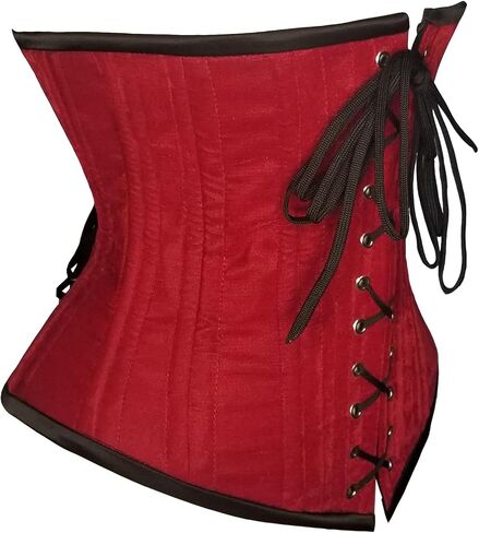 luvsecretlingerie Heavy Duty 26 Double Steel Boned Waist Training Velvet Underbust Tight Shaper Corset #8023-VE in Kuwait
