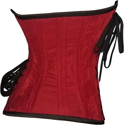 luvsecretlingerie Heavy Duty 26 Double Steel Boned Waist Training Velvet Underbust Tight Shaper Corset #8023-VE in Kuwait
