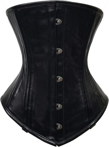 luvsecretlingerie Heavy Duty 26 Double Steel Boned Waist Training Velvet Underbust Tight Shaper Corset #8023-VE in Kuwait