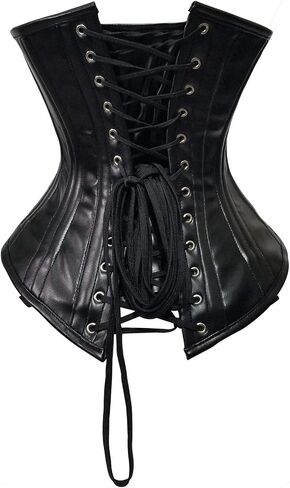luvsecretlingerie Heavy Duty 26 Double Steel Boned Waist Training Velvet Underbust Tight Shaper Corset #8023-VE in Kuwait