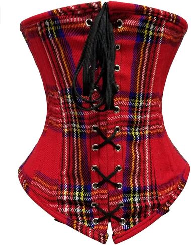 luvsecretlingerie Heavy Duty 26 Double Steel Boned Waist Training Velvet Underbust Tight Shaper Corset #8023-VE in Kuwait