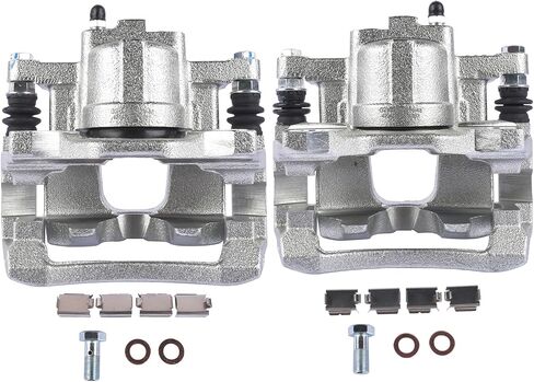 Rear Left & Right Disc Brake Caliper w/Bracket Replacement for 2007-2018 Jeep Wrangle Liberty Dodge Nitro 18-B5046, 18-B5047, 68003774AA, 68003778AA in Saudi Arabia