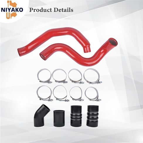 Turbo Intercooler Pipe Kit CAC Tubes and Boot Kit Fit 2003-2007 F250 F350 F450 F550 in Saudi Arabia