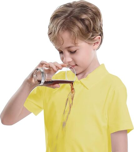 Toddler to Youth Stain Resistant Polo Shirts Kids Collared Golf T-Shirt School Uniform for Boys and Girls in Kuwait