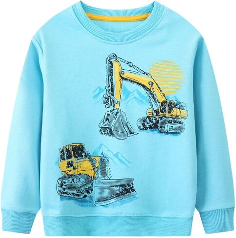 HILEELANG Boy Sweatshirts Halloween Christmas Novelty Crewneck Pullover Cotton Tops Clothing Shirts in Saudi Arabia
