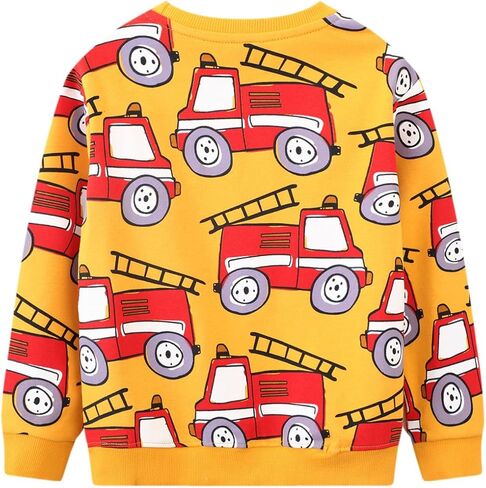 HILEELANG Boy Sweatshirts Halloween Christmas Novelty Crewneck Pullover Cotton Tops Clothing Shirts in Saudi Arabia