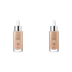 L'Oreal Paris True Match Nude Hyaluronic Tinted Serum Foundation Bundle with Light 2-3 and Medium 4-5 Shades, 1 fl. oz. Each