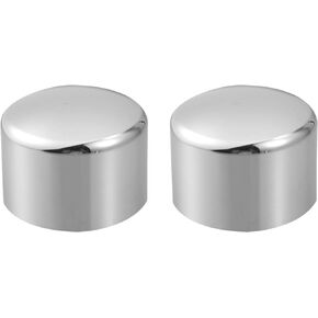 Motoforti 1 Pair 29mm 1.2" Chrome Front Axle Cover for Harley Softail Sportster Street Glide 2002-2022 Wheel Axle Nut Covers Caps Aluminum Alloy Silver Tone