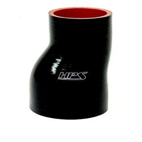 HPS HTSOR-238-275-BLK Silicone High Temperature 4-ply Reinforced Offset Reducer Coupler Hose, 60 PSI Maximum Pressure, 2-3/8" > 2-3/4" ID, Black