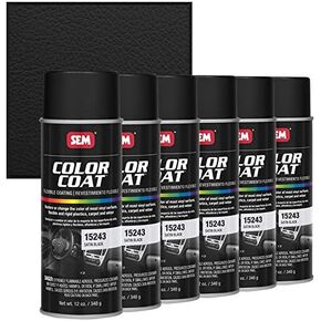 SEM Products 15243 Satin Black Color Coat - 12 oz (6)