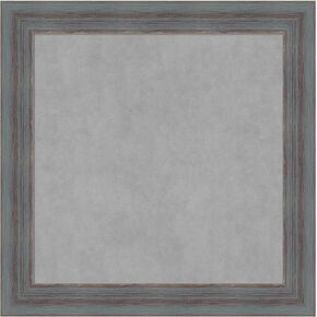 Amanti Art Blue Framed Magnetic Board 18x26 Medium Vision Board for use with Magnets, 100% Metal Sheet to Display Items as Office Decor or for Home Organization in mudroom, Kitchen or Kids Room