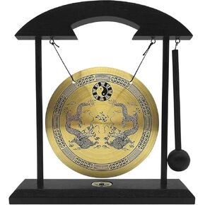 Zen Brass Feng Shui Decor Gong For Home Office Table Decor Japanese decor Collectible Figurines in Saudi Arabia