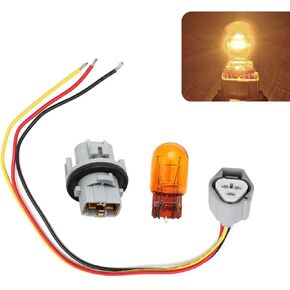 1 Set Car Front Lighting Bulb Turn Signal Bulb Socket Wire Harness Set, Standard Interface Plug-and-play Replacement 26243-5HA0A, Compatible with Nissan Rogue Altima Pathfinder (Multicolored)