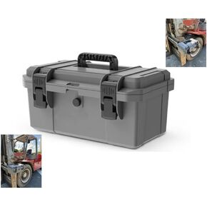 Heavy-Duty Tractor ROPS Toolbox, With Mounting Bracket, Universal Tractor Toolbox, With Keyhole, Waterproof Heavy Duty Toolbox, Tractor, ATV, UTV, Truck, Utility Vehicle Universal Toolbox