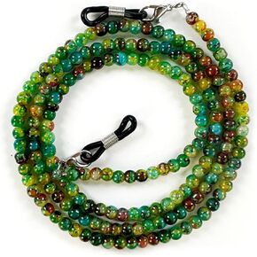 سلسلة النظارات النسائية من DECKER Bead مثبتة على شكل قلادة زجاجية للقراءة