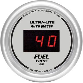 Auto Meter 6563 Ultra-Lite Digital 2-1/16" 0-100 PSI Digital Fuel Pressure Gauge