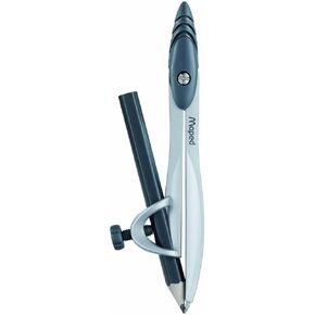Maped - Study Metal Compass with Universal Holder - Draws up to 10 Inch Circle - Modern Design - Pack of 100 Compasses